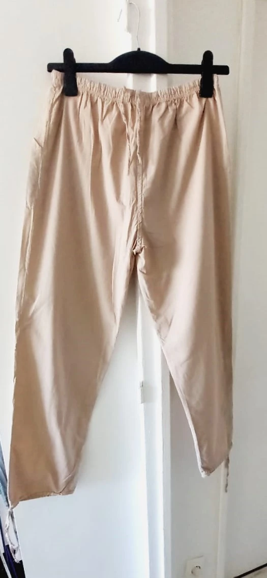 calça leve tamanho G bege 100% algodão NOVO – photo 4